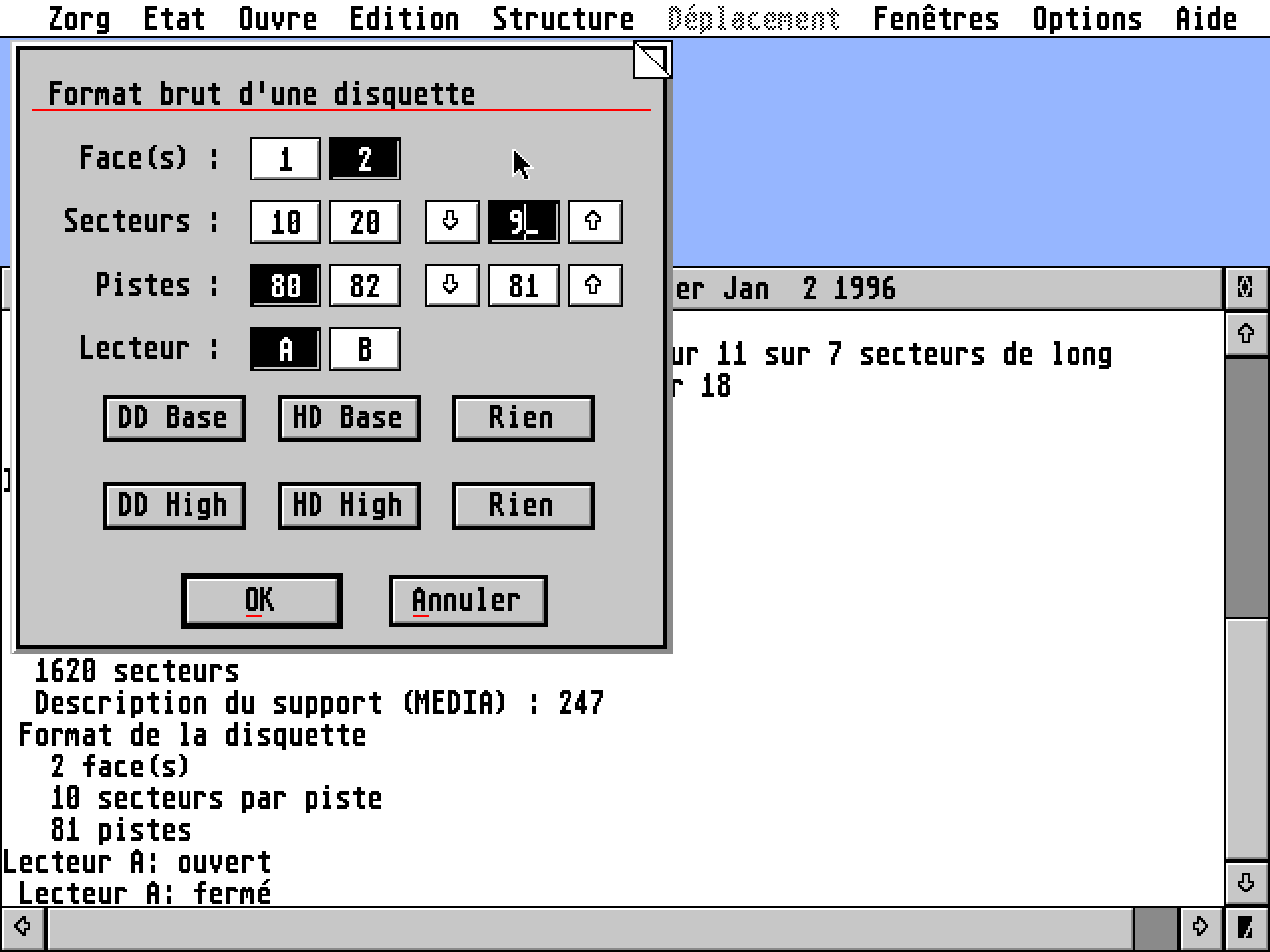Ze ORGanizer (ZORG) atari screenshot